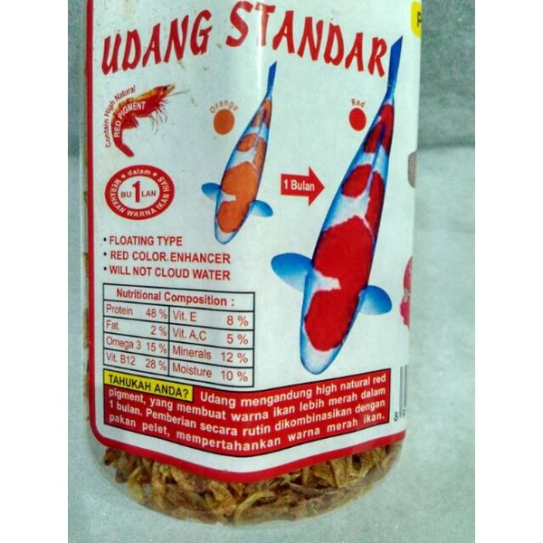 Makanan ikan AKARI AA UDANG STANDAR 130GR