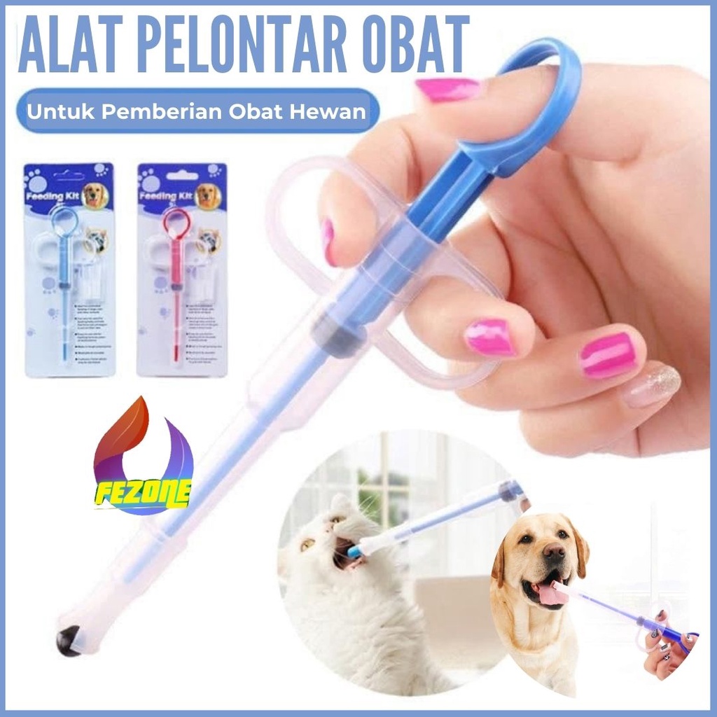Pelontar Obat Feding Kit Obat Kucing Anjing Kelinci FEZONE