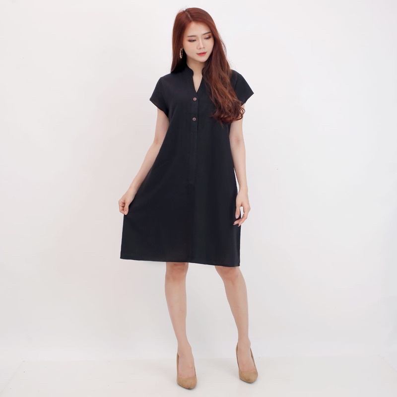 Dress Fashion BV SD-08/ Dress Polos/ Midi Dress/ Dress Katun