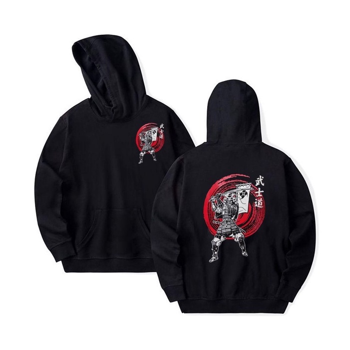 Jaket Sweater Hoodie Pria Hitam Samurai Jepang -  Sweater Hoodie Jepang Original Pria COD Bayar ditempat - Sweater Hoodie Pria Sunmori