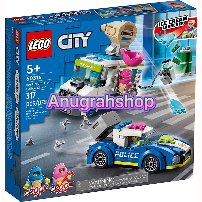 LEGO 60314 CITY Ice Cream Truck Police Chase