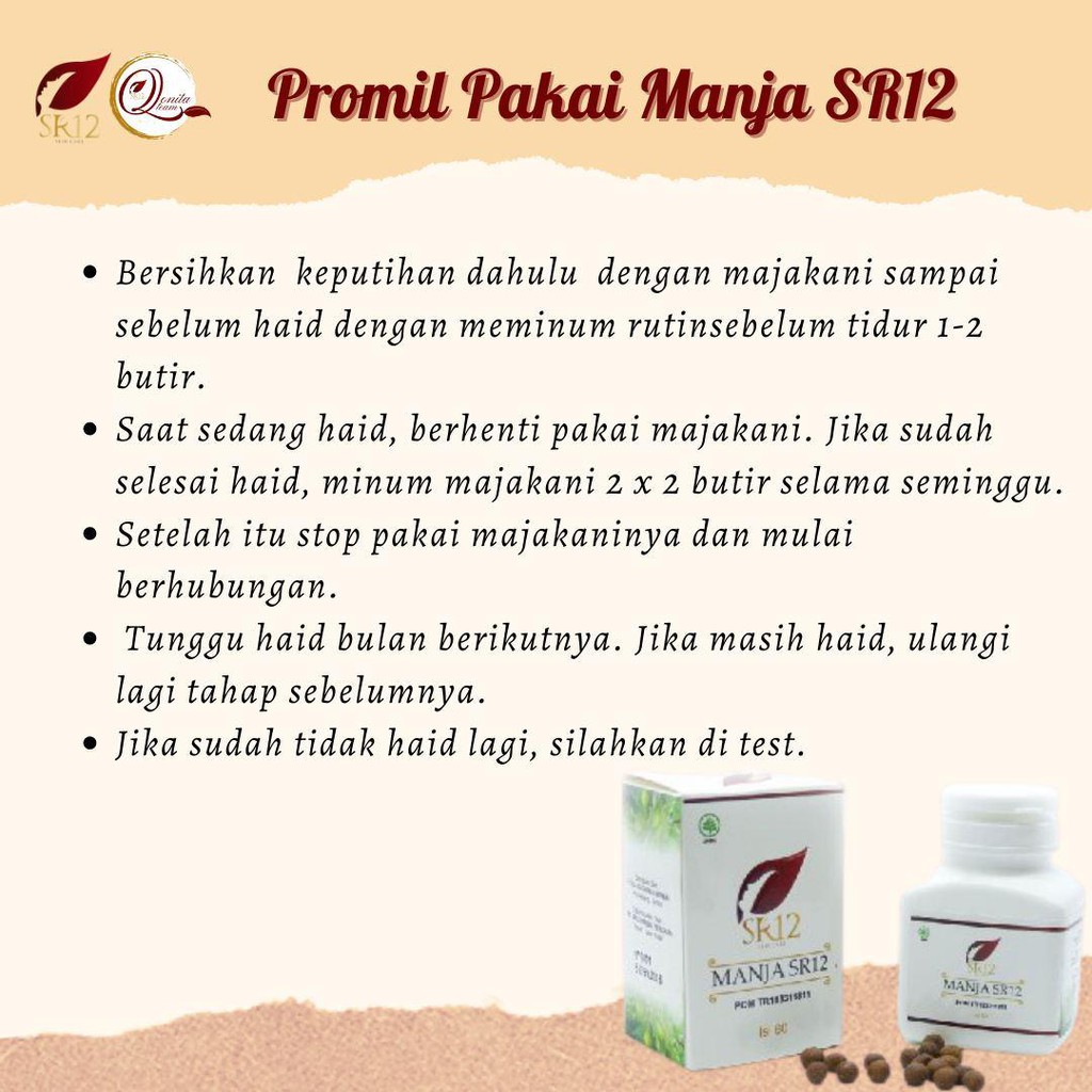 MANJAKANI SR12 / PROMIL / OBAT KEPUTIHAN / HERBAL KEWANITAAN / MANJA SR12 / OBAT KISTA