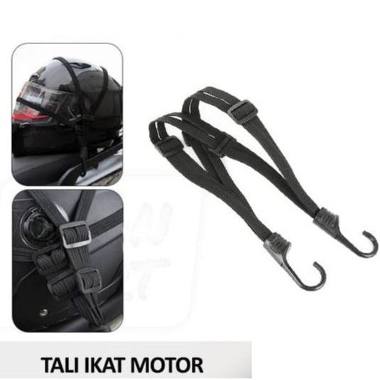 Tali Pengikat Helm Motor Barang Jas Hujan Cargo Net Jaring Helm