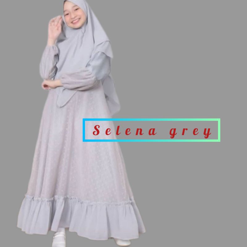 Busana Muslim Gamis Anak Perempuan Remaja Kekinian Murah Syari Kids 11 12 13 14 15 16 17 tahun umur 