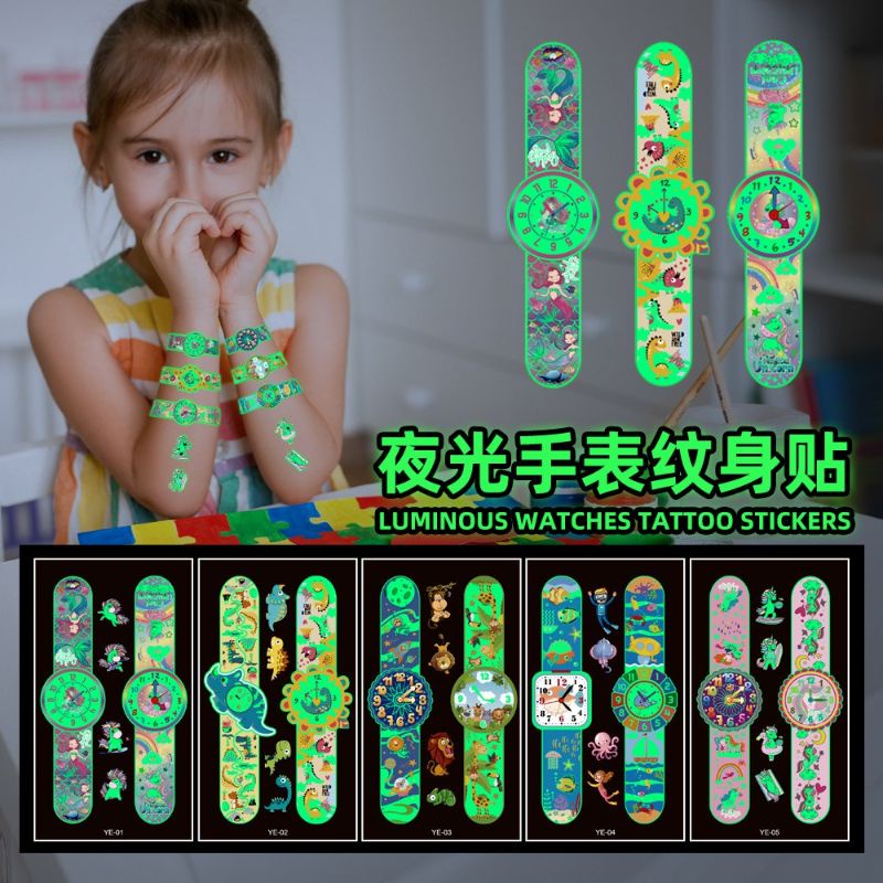 Sticker Tatto Anak Glow In The Dark - Stiker Tato