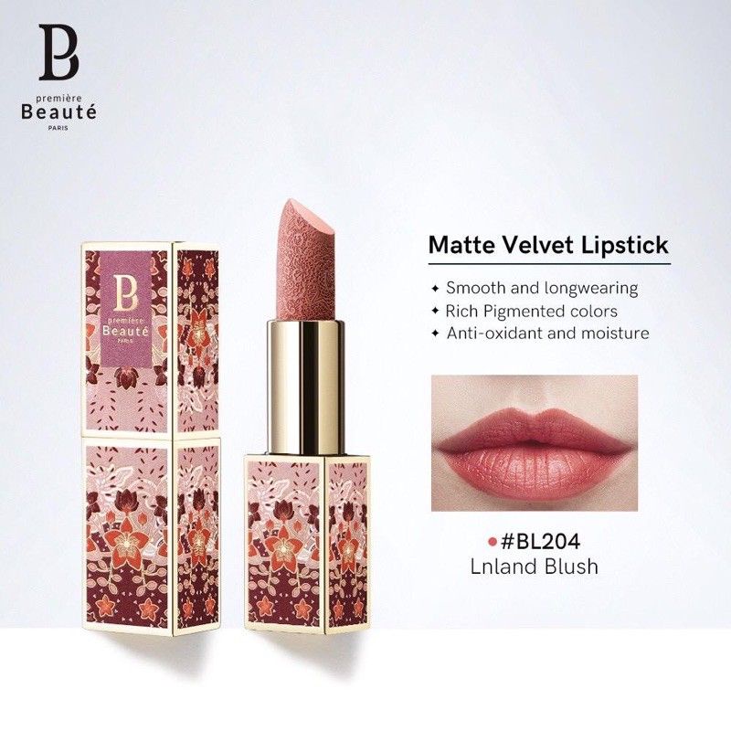 INLAND BLUSH - LIPSTIK BATIK PREMIERE BEAUTE VELVET MATTE LIPSTICK