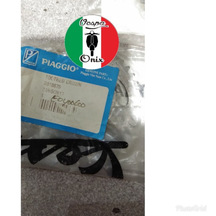 MATAHARI RODA GIGI CAMSHAFT VESPA INTAKE MESIN ORIGINAL