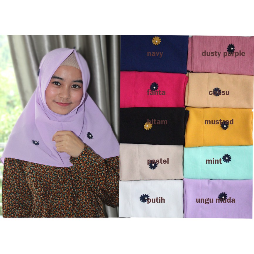 hijab / Jilbab salwa melati mutiara / pearly