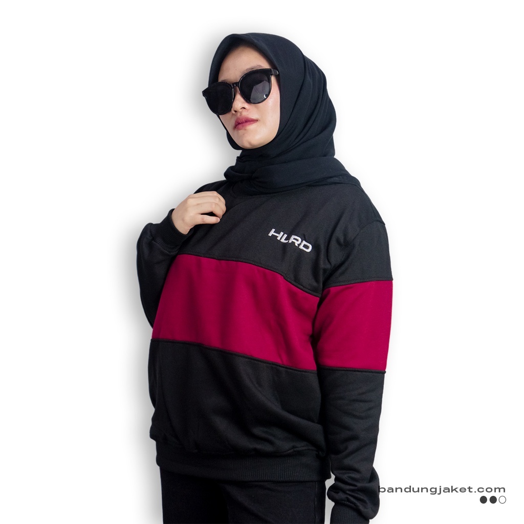 Holyrider Sweatshirt Stripe Thara Maroon II  Sweatshirt Stripe Fashionable