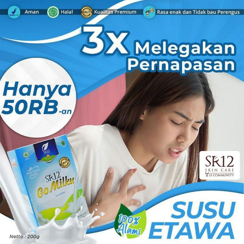 

GOMILKU ORIGINAL 200gr SR12/ SUSU KAMBING ETAWA/ BPOM SUSU BUBUK PUTIH BERKUALITAS