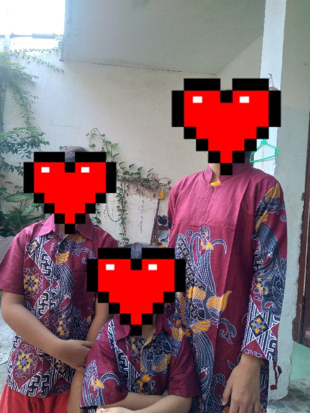 Batik Couple Keluarga Modern Sania Ruffle Ori Ndoro Jowi Dnt Motif Kenariabang