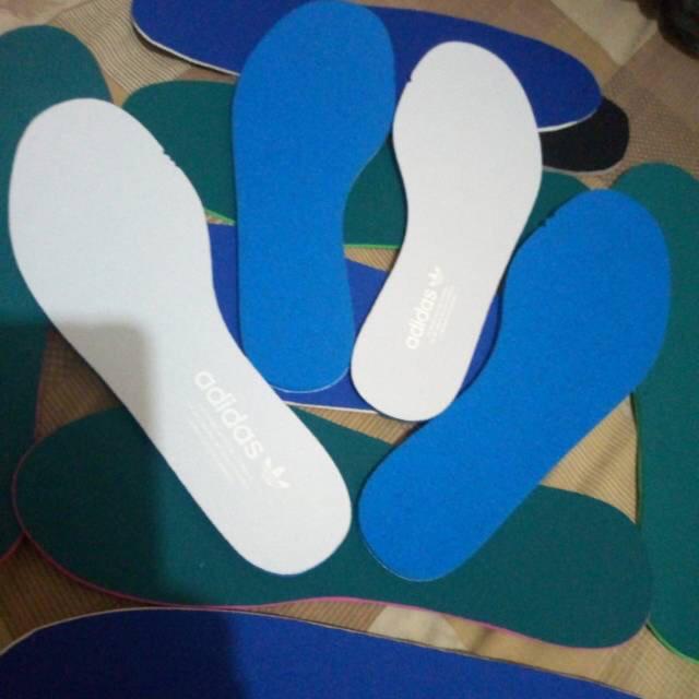 Insole Spon Tebal Putih Alas Biru