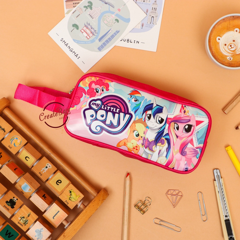 KOTAK PENSIL ANAK CEWEK LITTLE PONY TEMPAT PENSIL ANAK SEKOLAH TERMURAH PREMIUM