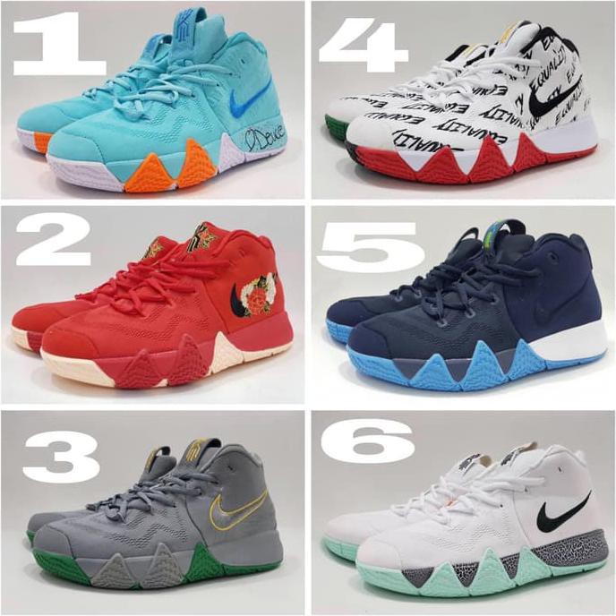 sepatu basket nike kyrie irving 4 purple yellow