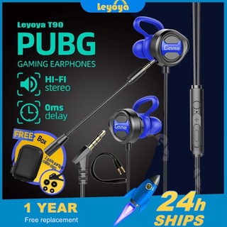 Leyoya T90 Headset Gaming Dynamic Noise Cancelling dengan Dual Mic Bass