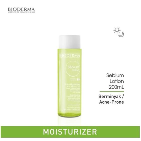 BIODERMA SEBIUM LOTION 200ML 200 ML TONER KULIT BERMINYAK SENSITIF NORMAL GLOWING