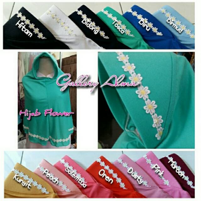 Hijab flower XL