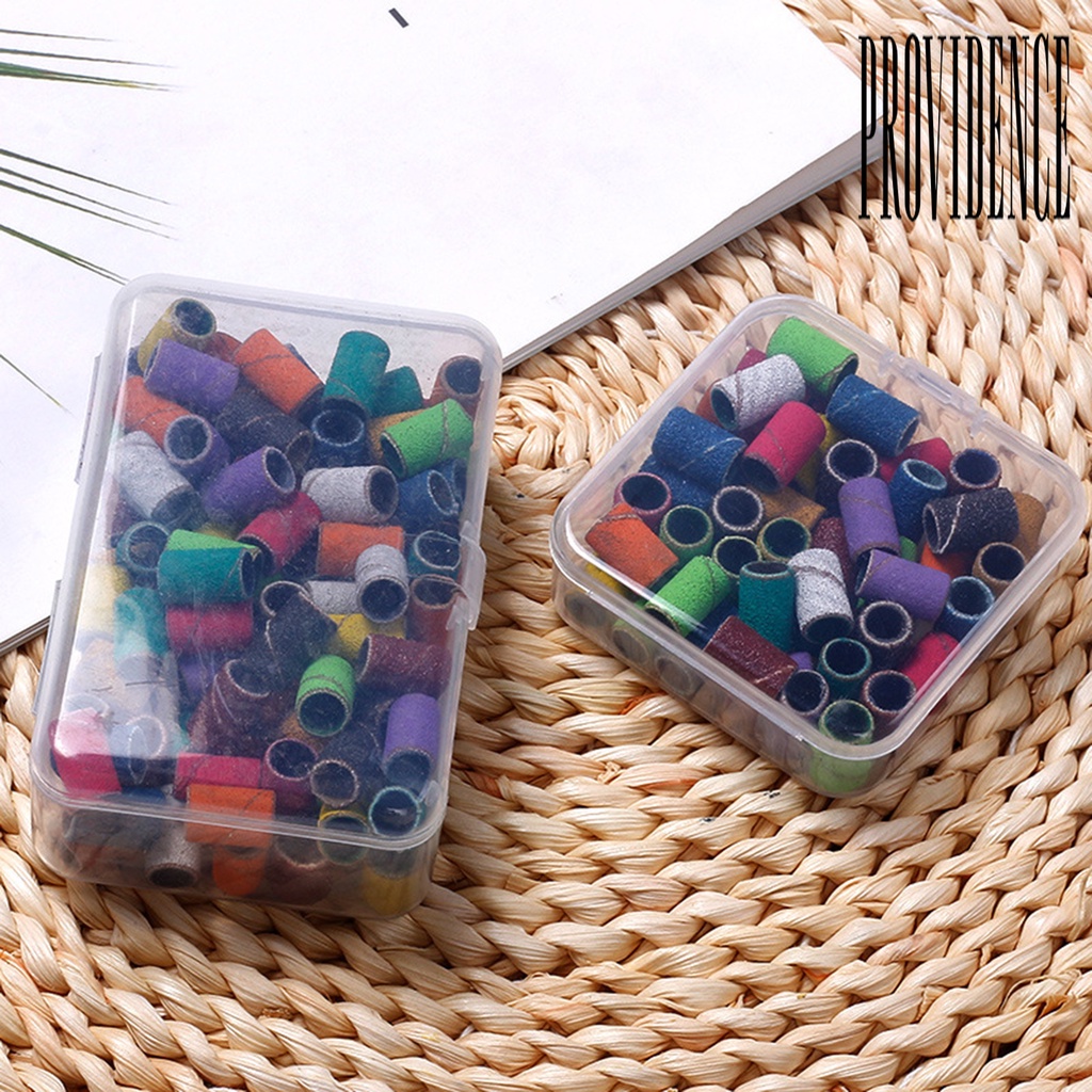 50 / 100 Pcs Aksesoris Mesin Bor Kuku Elektrik Warna Campur Untuk Manicure