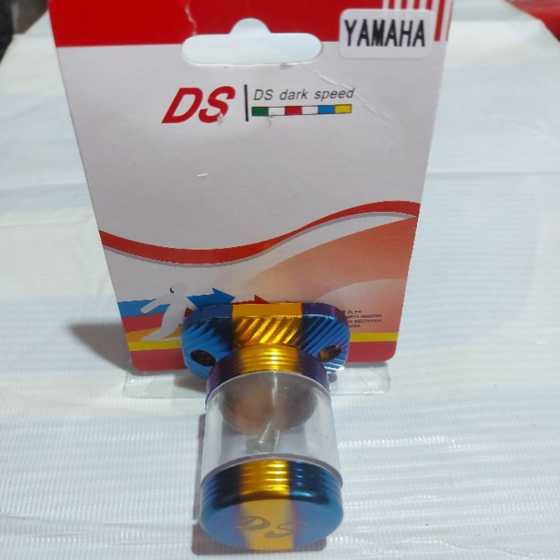 STEMPEL KACA TUTUP MINYAK REM TWOTONE BLUE GOLD BEAT VARIO MIO VIXION SUPRA SMASH