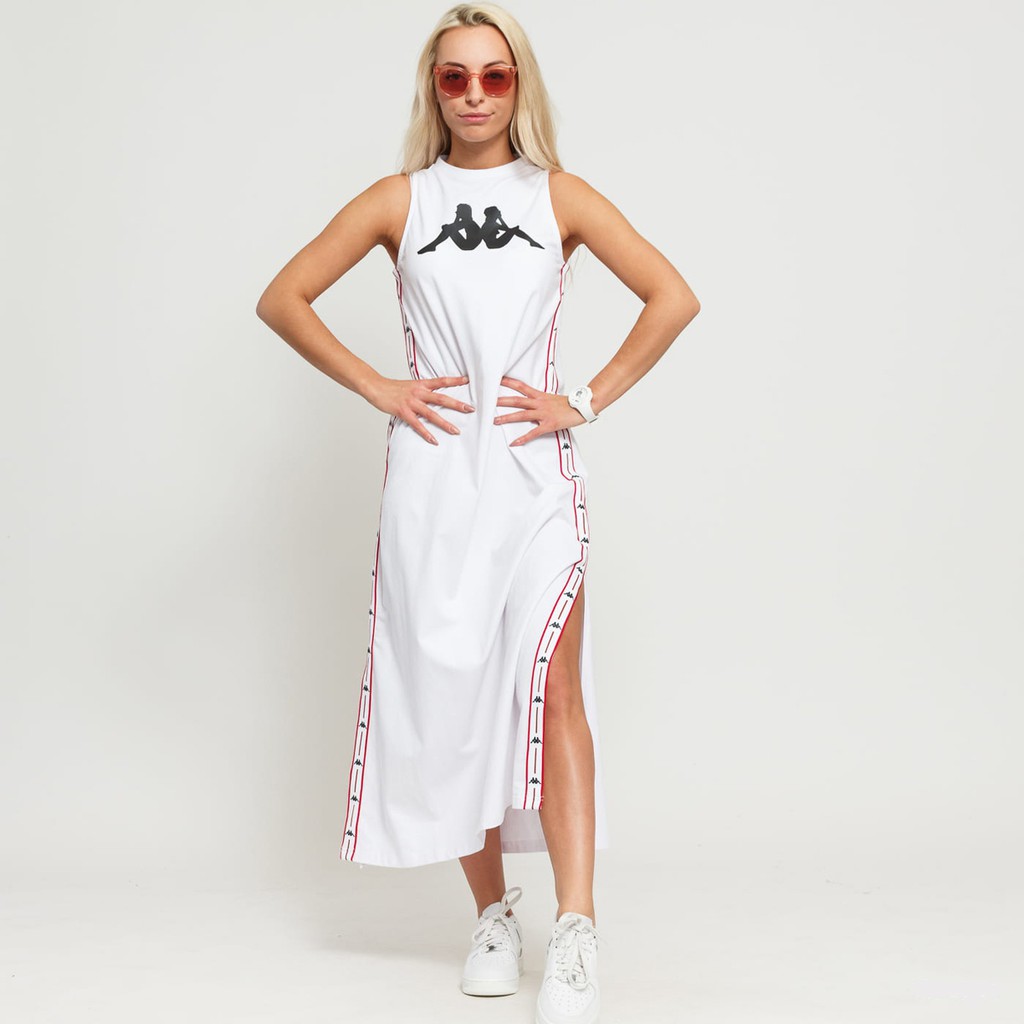 Kappa Authentic JPN Banoy Dress - Wht/Red/Black