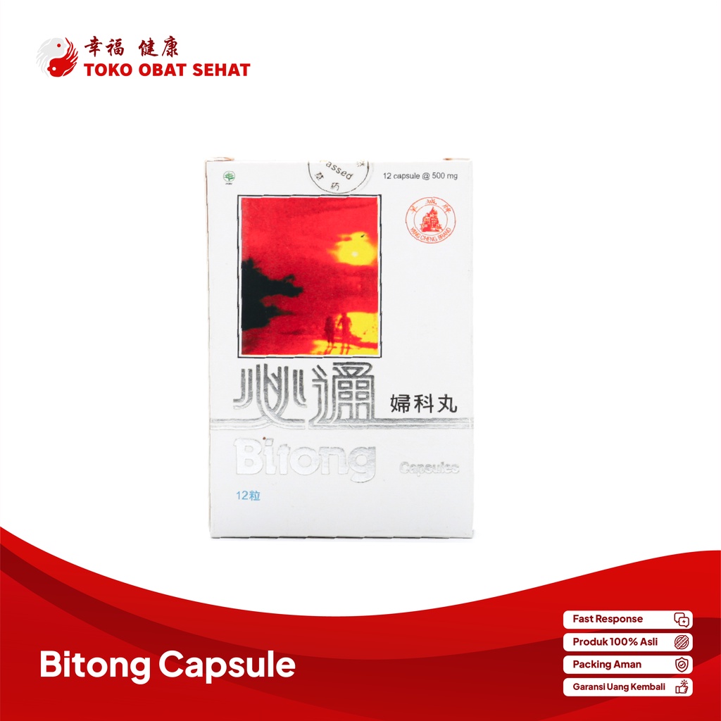 BITONG CAPSULES obat pelancar haid - nyeri haid herbal manjur