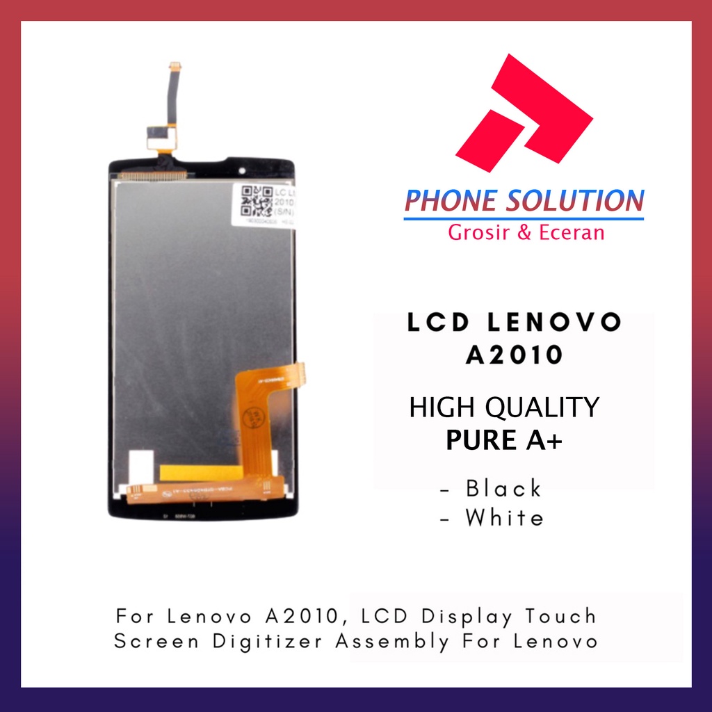 LCD Lenovo A2010 Fullset Touchscreen // Supplier LCD Lenovo - Garansi 1 Bulan