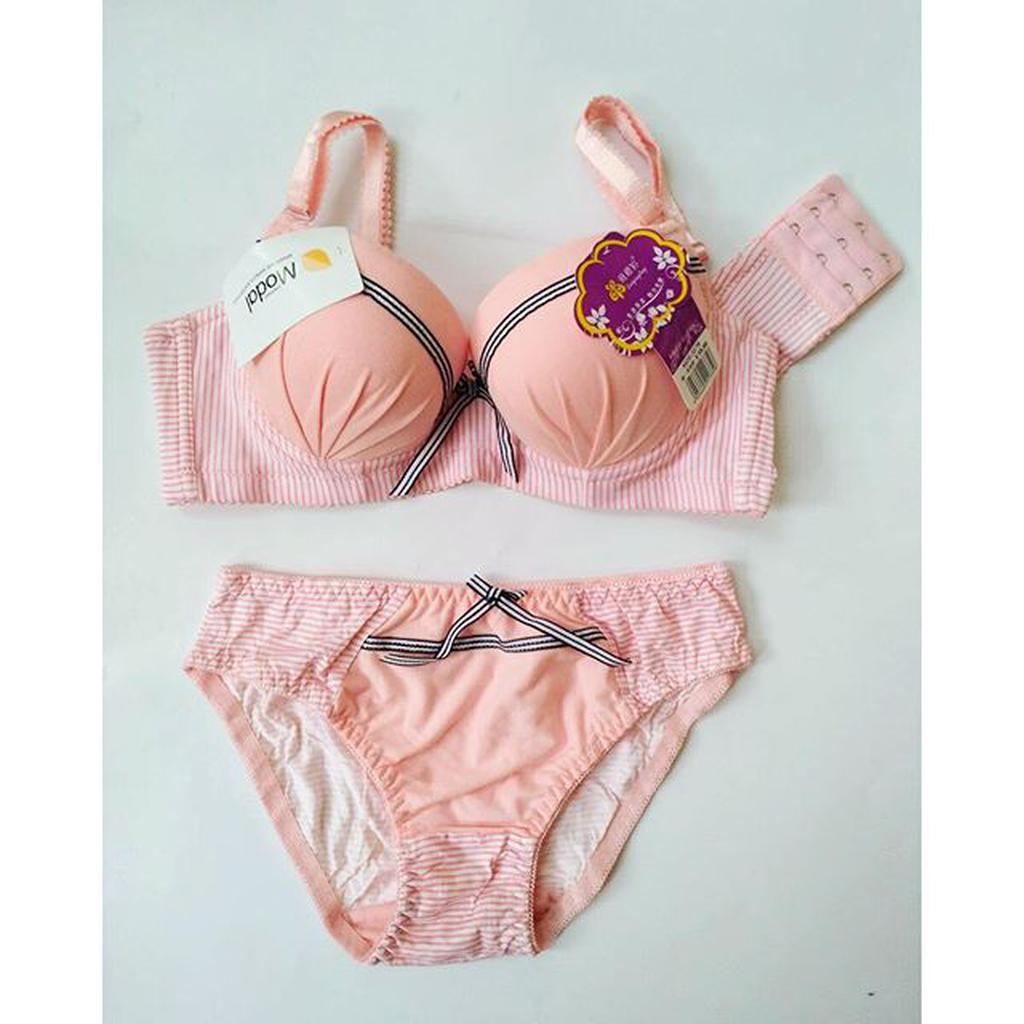 RA BH DAN CELANA CD set LUCU DAIYILING PINK