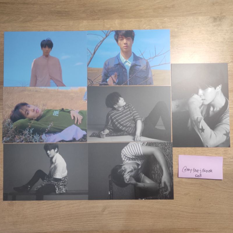 bts armypedia postcard tear set jungkook jimin jin taehyung jhope rm suga