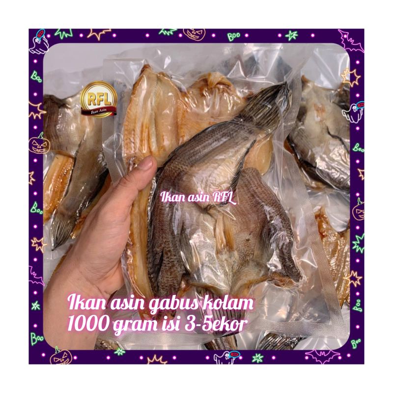 

ikan asin gabus kolam super 1000gram / 1 kg