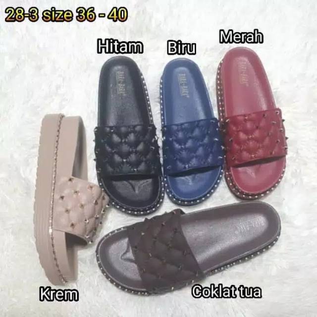 Sandal jelly bara-bara/sendal wanita kokop import