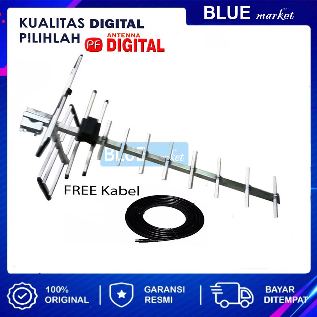 ANTENA PF HD-18 / HD18 / HD18 + KABEL (GARANSI RESMI) ORIGINAL PRODUCT