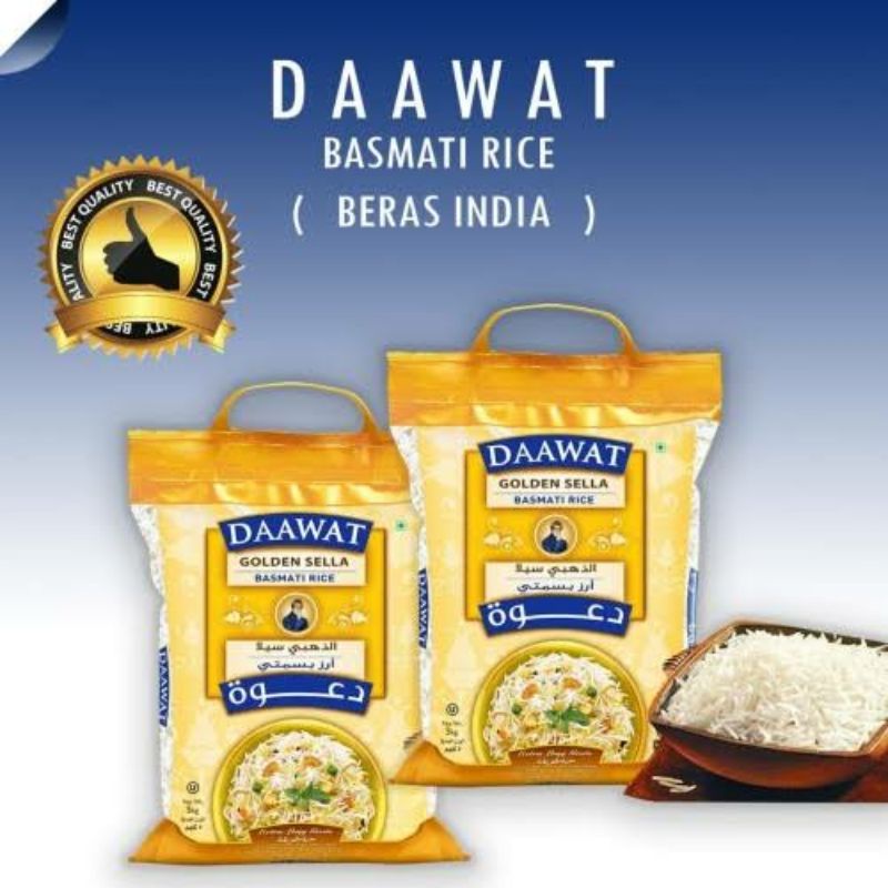 Daawat Beras Basmati Rice Golden Sella Classic 5 kg