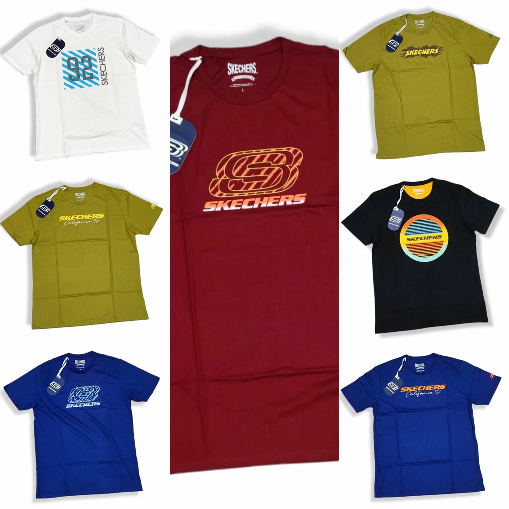 Kaos Skechers Men Basic Tee Original