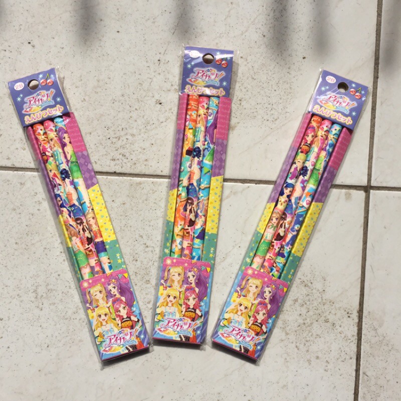 

AIKATSU PENSIL ISI 3 PCS JEPANG