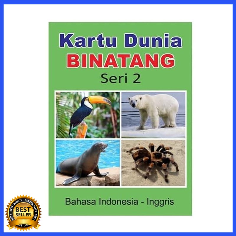 SALE  Kartu Binatang Seri 2 - Flash Card Hewan Bayi Murah