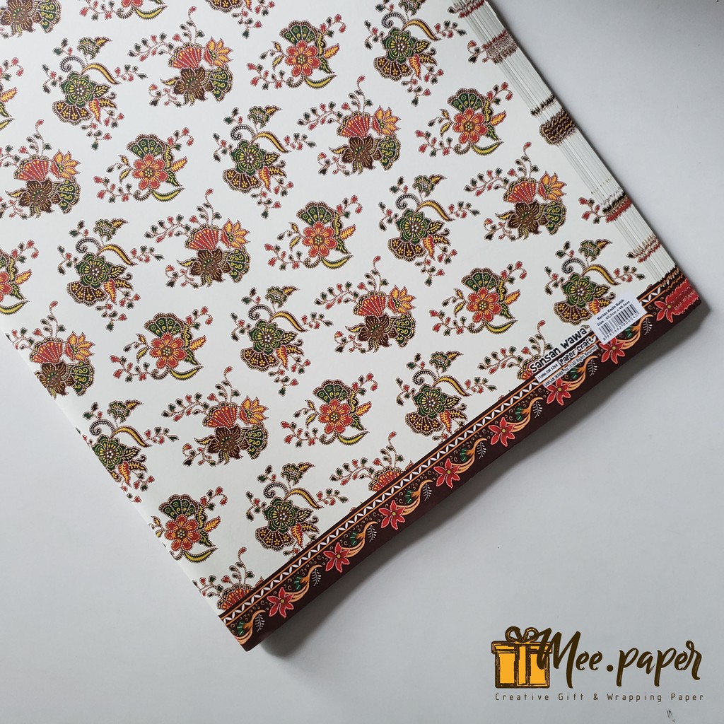 

Kertas Kado Sansan Wawa Motif Batik 15 / Floral, Bungkus / Wrapping Paper