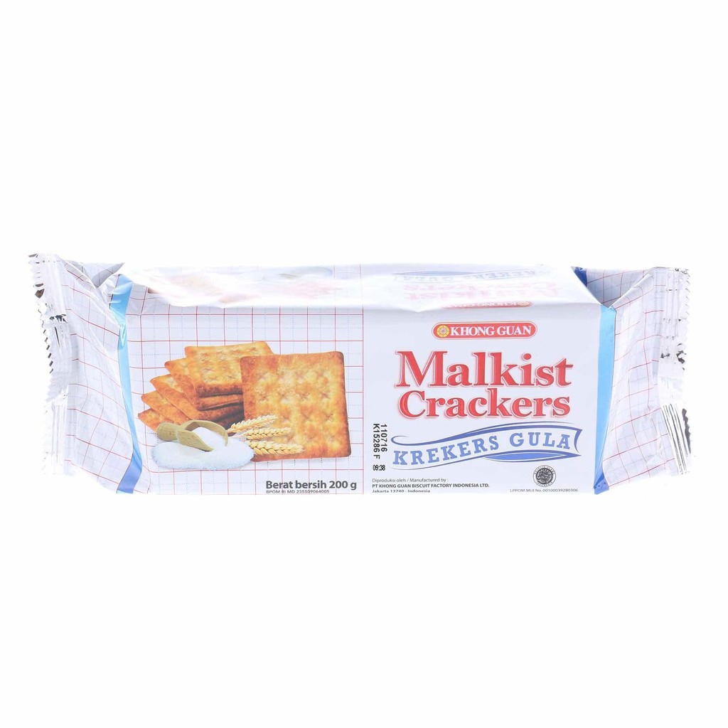 Promo Harga KHONG GUAN Malkist Crackers 200 gr - Shopee