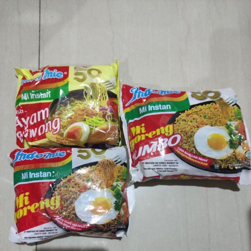 

Indomie kuah ayam spesial / goreng / ayam bawang / jumbo / kari ayam