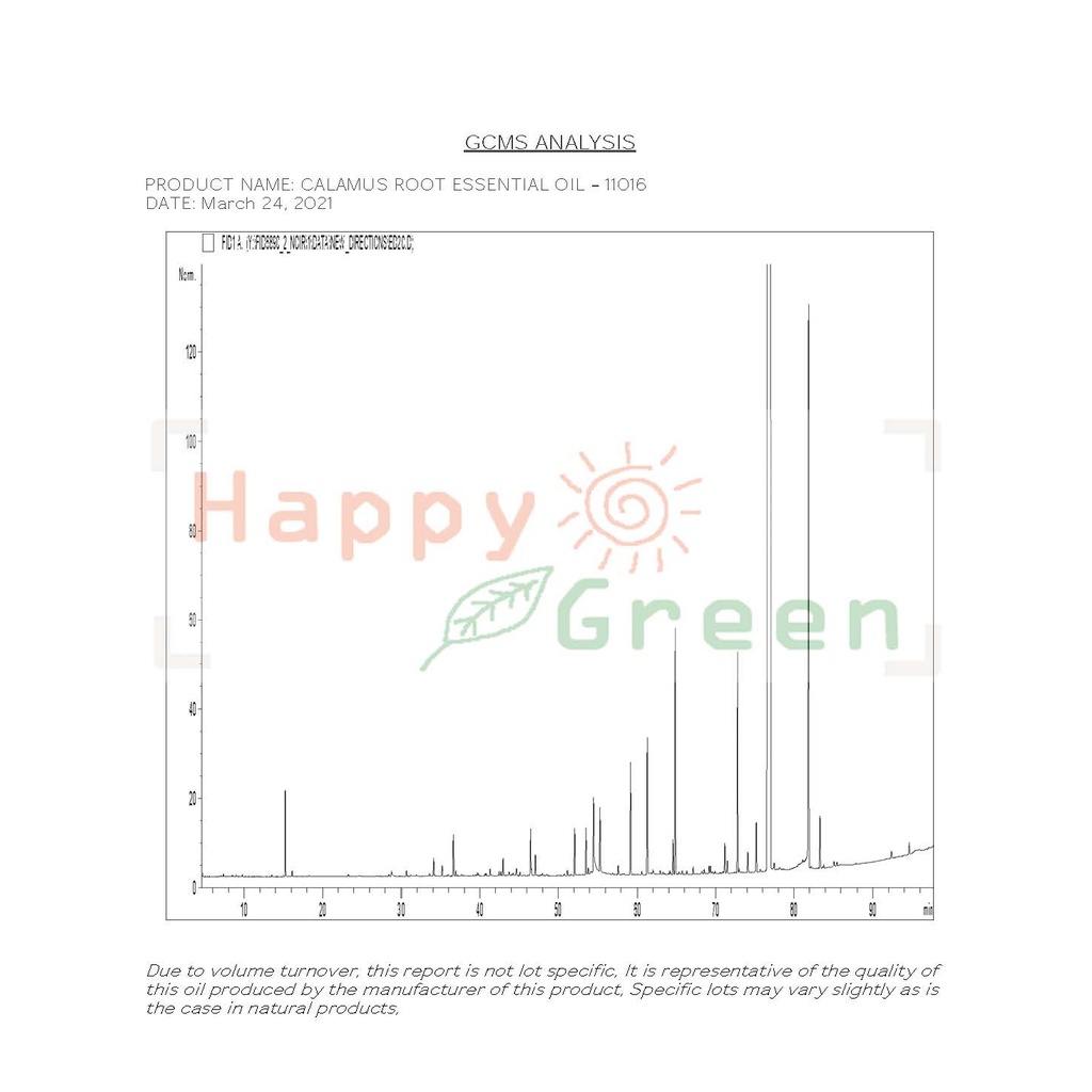 Happy Green Minyak Dzarirah Jerangau MURNI - Calamus Essential Oil