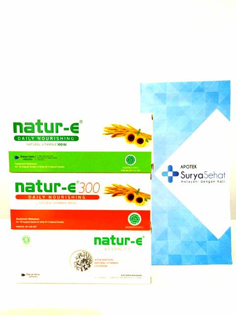 Natur-E 100 IU / Natur-E 300 IU / Natur-E Advanced/ Natur-E White isi 16 kapsul