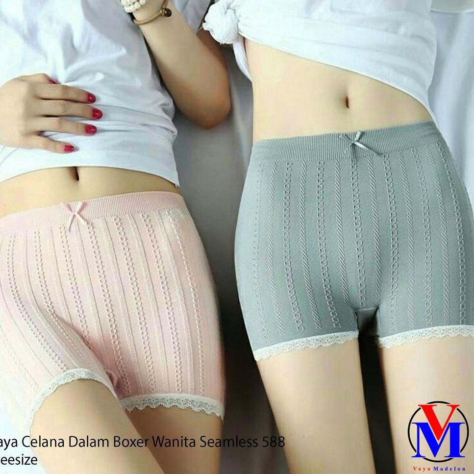 sp Vaya Celana Dalam Boxer Wanita Seamless Art 588 WNR Murah