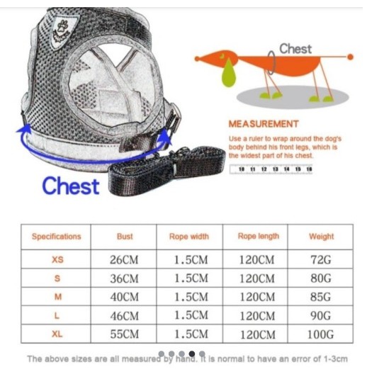 Size S-Harness Kucing  Breathable Reversible Tactical