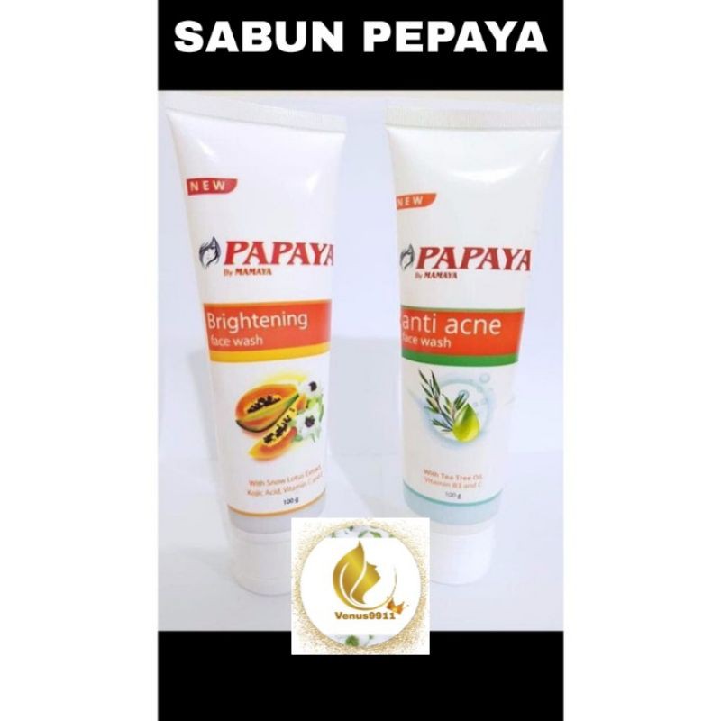 FACIAL WASH PEPAYA by MAMAYA / SABUN WAJAH PEPAYA