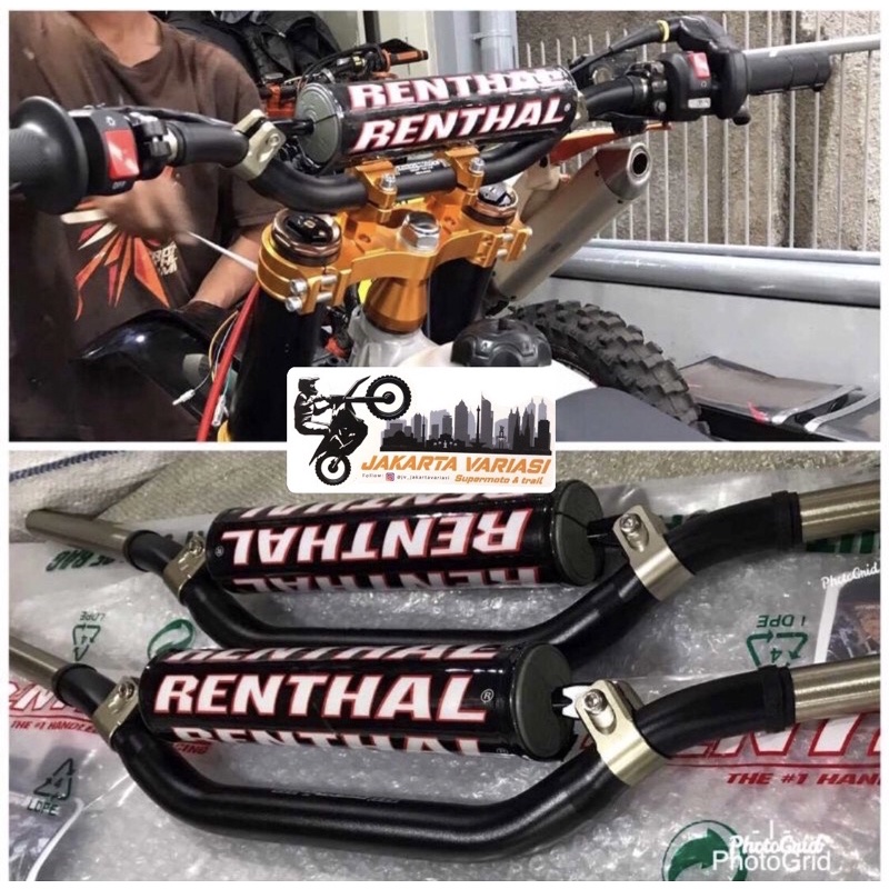 STANG RENTHAL 997 TWINWALL LIKE ORIGINAL SUPERMOTO DAN MOTOCROSS crf 150 l klx d-tracker wr155 suzuk