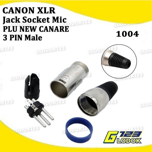Jack Canon Canare XLR Plug Male Microphone Connector Konektor Mic