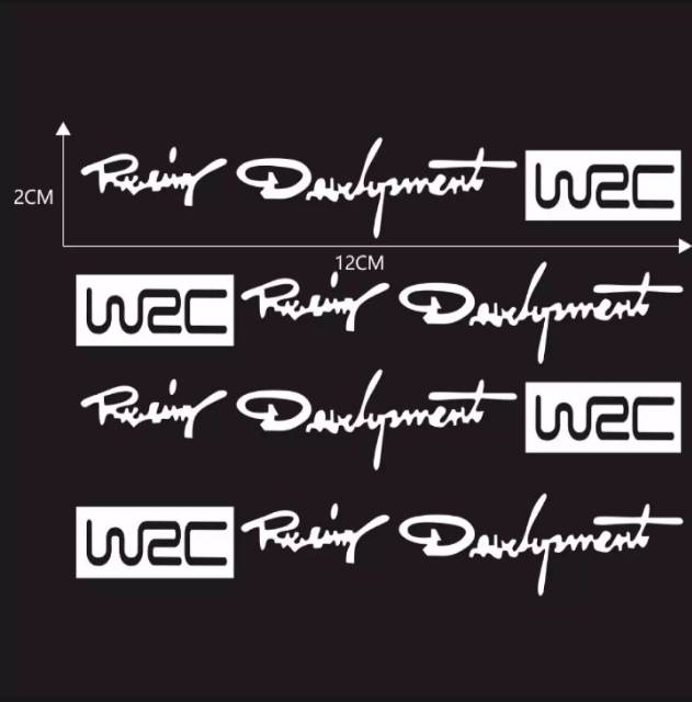 Stiker handle pintu WRC racing development