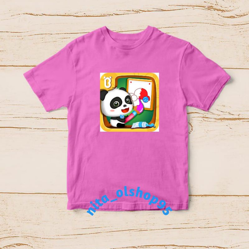 kaos anak babybus mewarnai