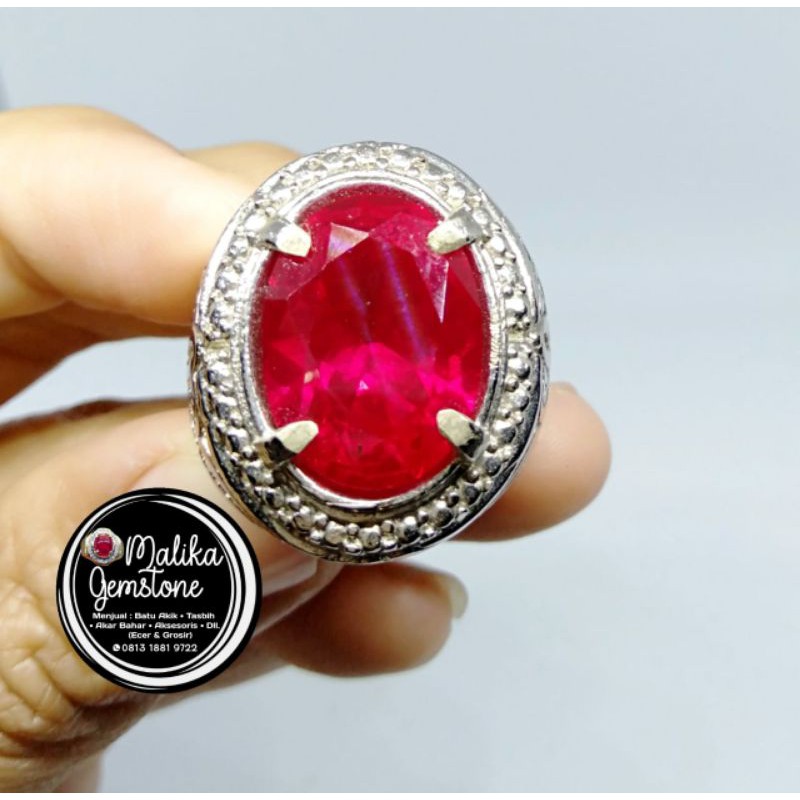 Jual Cincin Batu Merah Siam Bangkok Model Cutting Elegan Shopee Indonesia