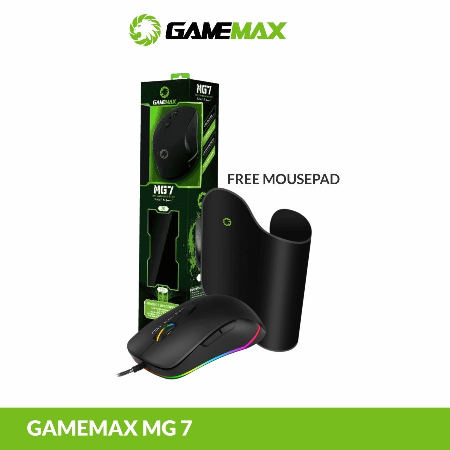 Mouse Gaming Gamemax Mousepad Combo MG7 2in1