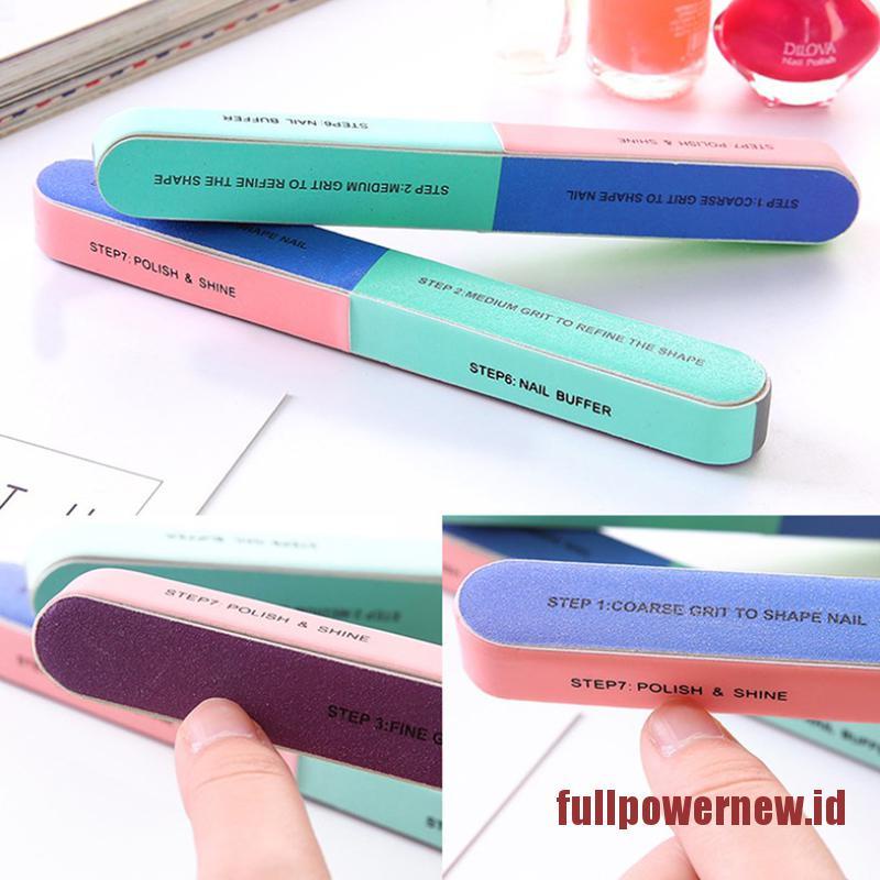 【COD】3Pcs 7in1 Finger Toe Nail File Buffer Shiner Manicure Pedicure Polishing Sanding